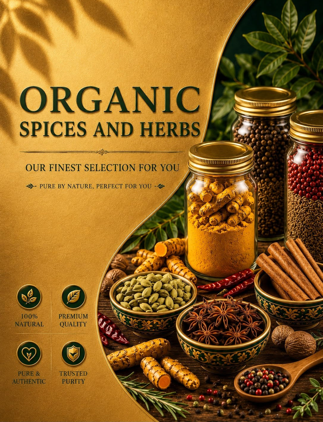 Organic Spices & Herbs