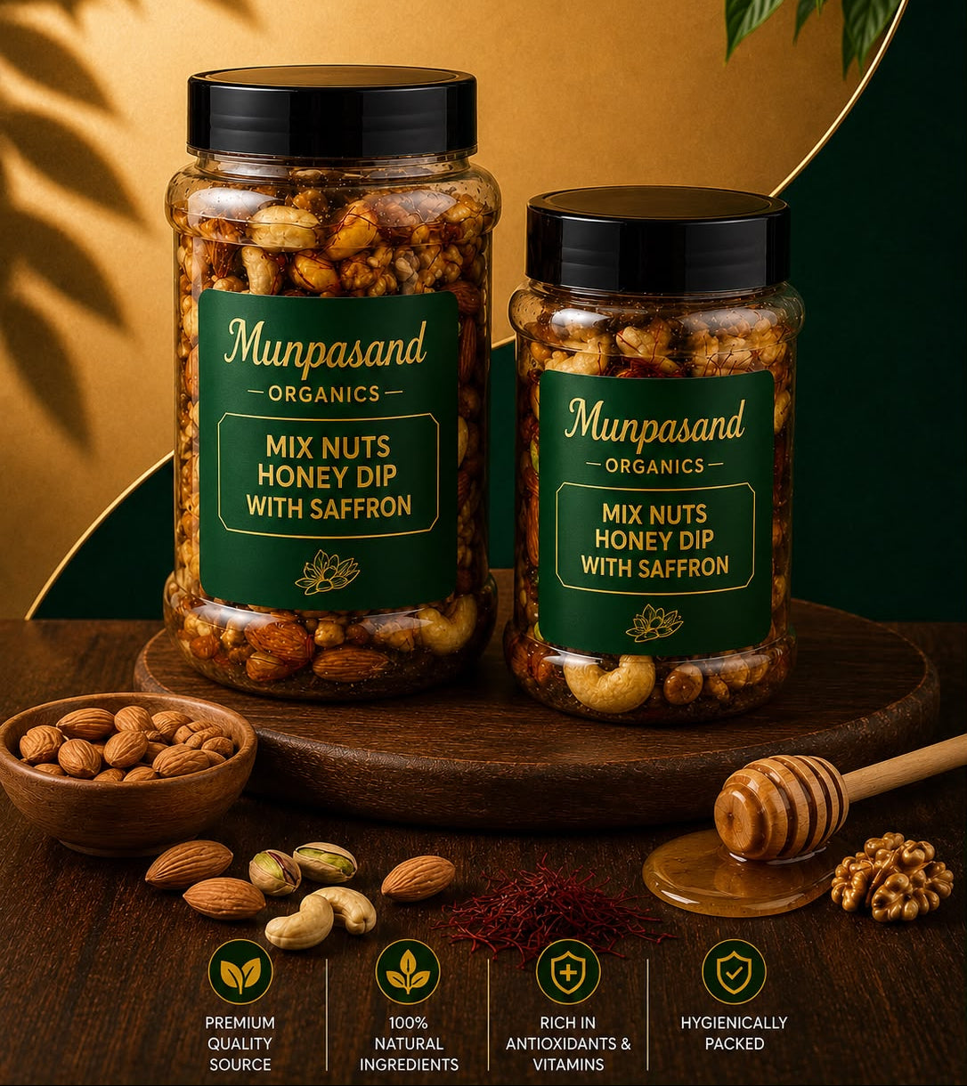 Nuts Honey With Saffron
